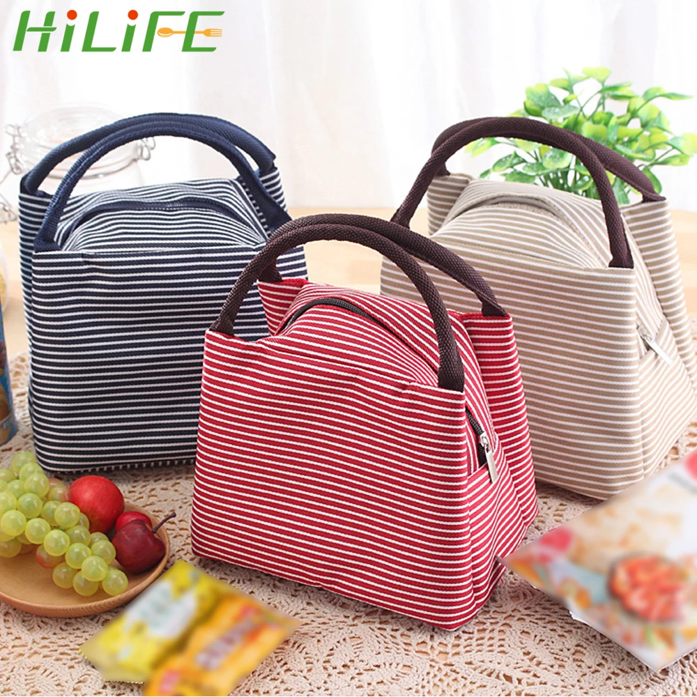 

HILIFE Insulated Cooler Lunch Bag Portable Lunch Box Carry Pouch Thermal Food Picnic Lunch Storage Bags for Women Bento Bag Tote