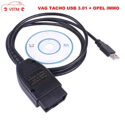 VSTM USB Tacho 3,01 для Подушка безопасности Opel VAG OBD2 диагностический инструмент EEPROM immo PIN-код