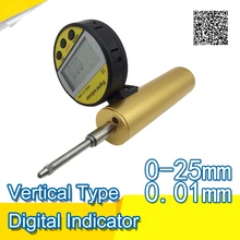 Шахе тип вертикального типа цифровой индикатор 0-25 мм 0.01 мм цифровой циферблат Индикатор Gauge