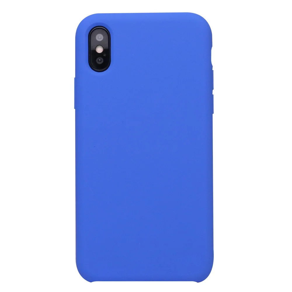 Ikase Store, силиконовый чехол для iPhone X, 8, 8 Plus, для Apple, чехол для телефона, чехол для iPhone 7, 6, 6s Plus, 5 5S, в розничной упаковке - Цвет: 11.Vivid Blue