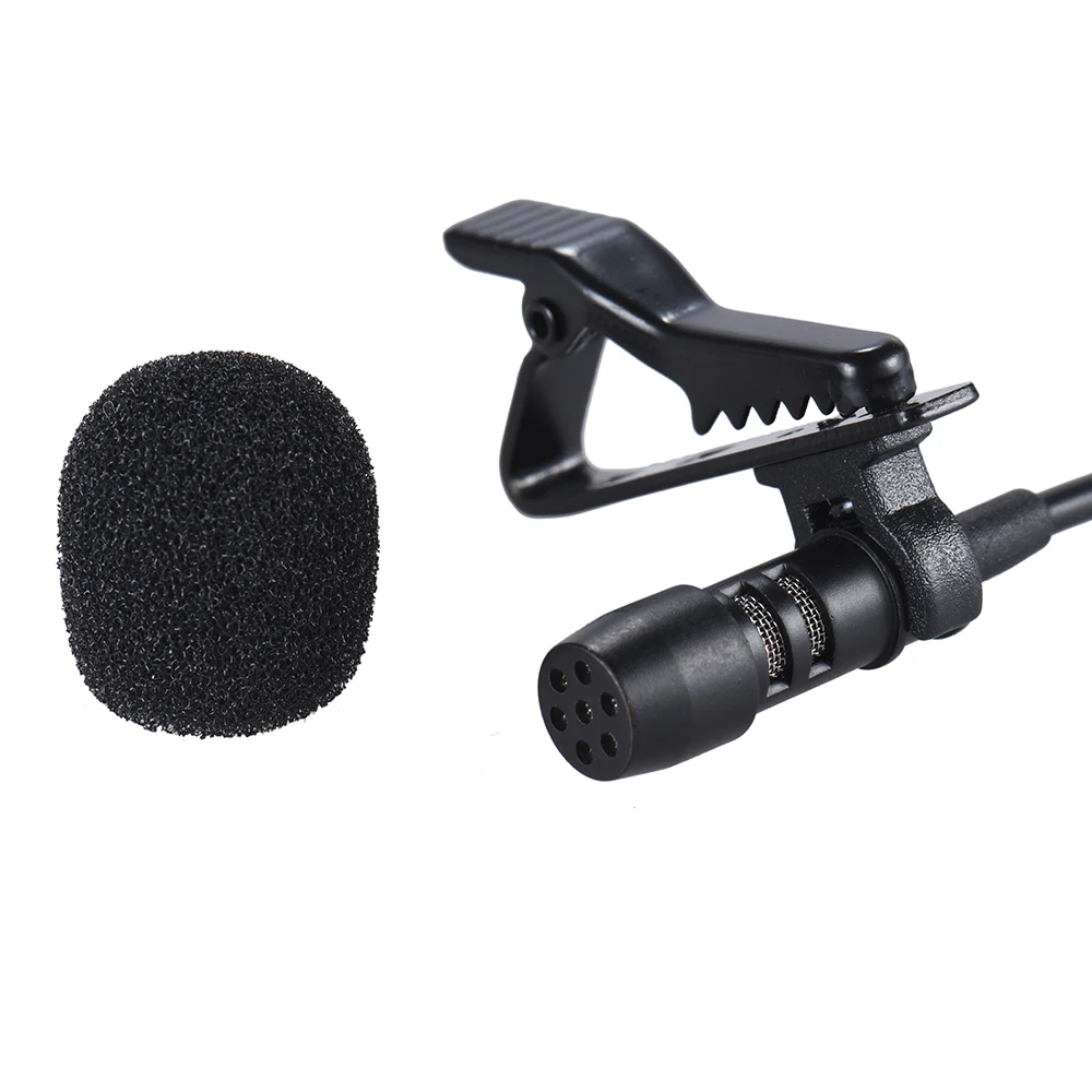 

Andoer Clip-on 360 Lavalier Microphone Mic Earphone 3.5mm Jack Mini Condenser for Smartphones PC Laptop Loudspeaker Live Stream