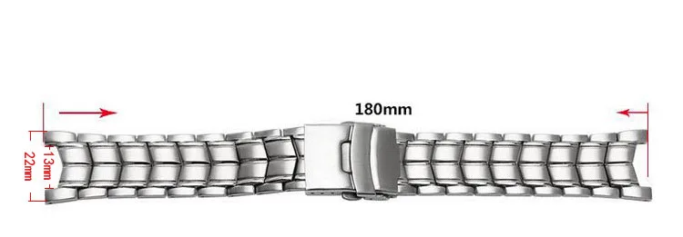 Ремешок neway из нержавеющей стали для часов CASIO Edifice EF 524, ремешок для часов, браслет для мужчин, ремешок для часов, серебряная застежка для безопасности