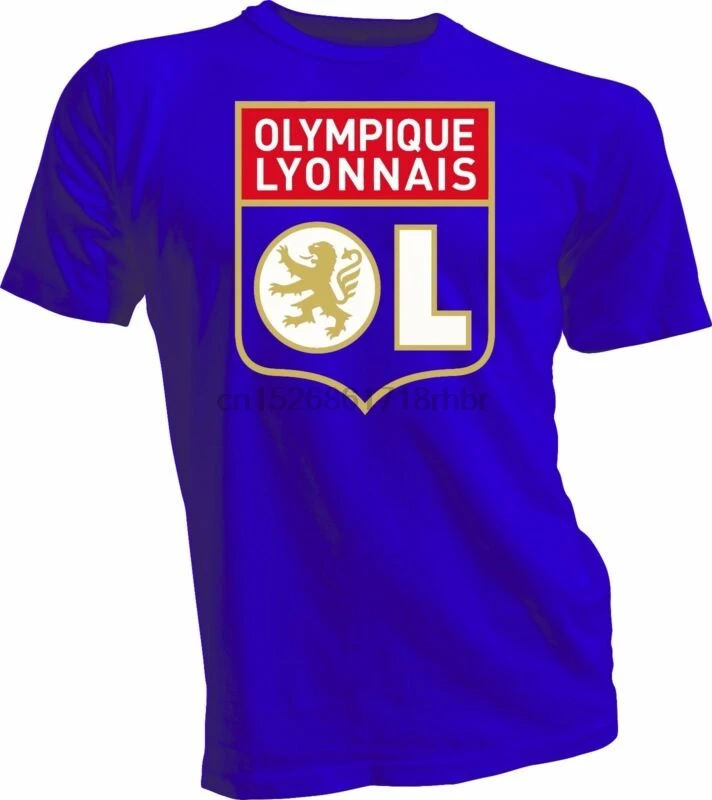 

Olympique Lyonnais Les Gones France Ligue 1 Football Soccer Blue T-Shirt jersey