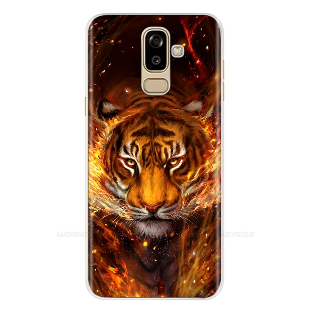 46 Для чехол для samsung Galaxy J8 чехол j800f j810f sm-j810f крышка цветами окрашены защитный чехол для телефона для samsung J8 чехол - Цвет: 46