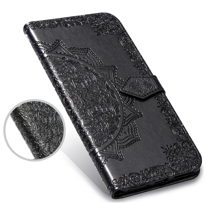 Мандала PU кожаный бумажник чехол для samsung Galaxy A30 A50 A7 случаев J6 A6 A8 Примечание 8 9 S8 s9 S10 плюс Слот для карты флип чехол