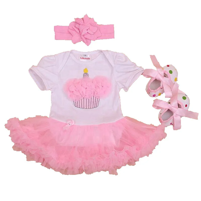 3 шт. детский кружевной комбинезон для девочек|baby girls clothing|infant clothingbirthday outfit |