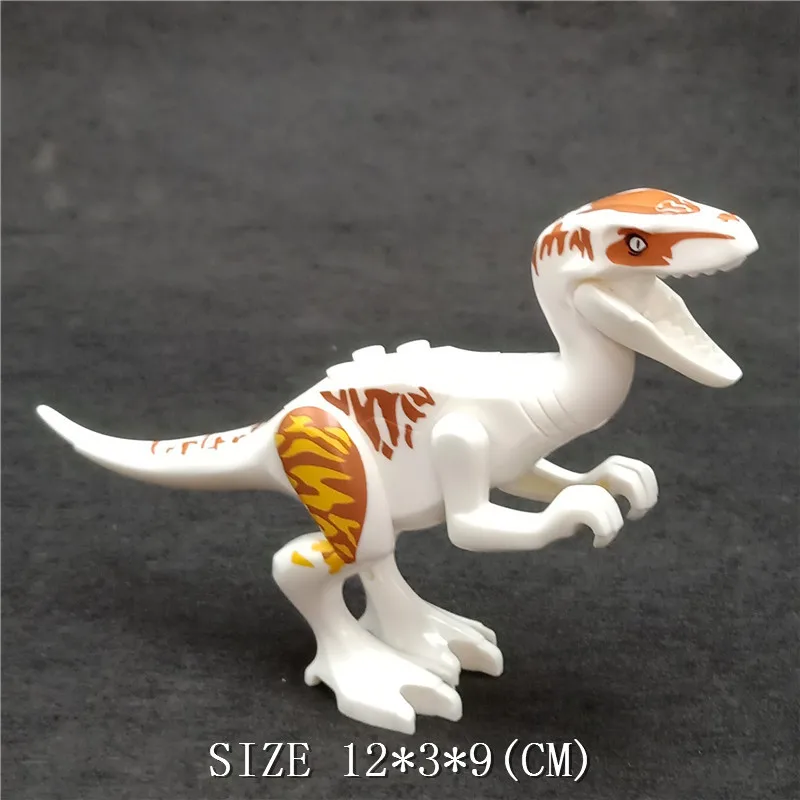 

Jurassic World Park Raptor Animal Dinosaurs Velociraptor Figures Building Blocks Bricks Collection Learning Toys For Children