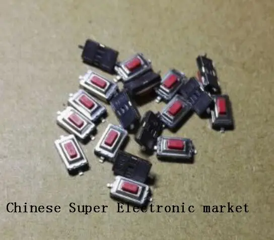 100 шт. 3*6*2 5 мм H SMD Красный кнопочный переключатель тактовый 3X6X2.5 | Электронные