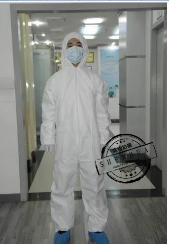 

10PCS Disposable health antistatic protective work clothing dust-proof coveralls ,commercial, one-time clean clothes,jumpsuit.