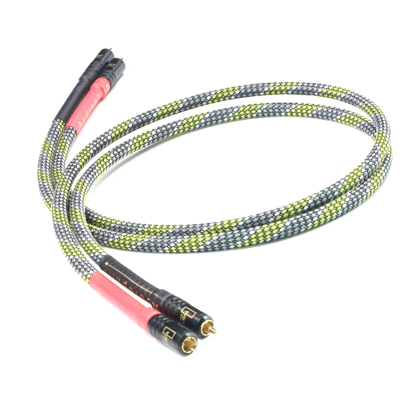 

Hifi pair 5N OCC silver plated Siltech ST-48B G3 Audio cable AMP Signal Audiophile WBT-0144 RCA cable