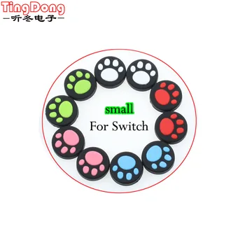 

2pcs For Nintendo Nintend Switch Controller NS Joy-con Protector catmark footmark Silicone Cap Thumb Stick Joystick Rubber Cover