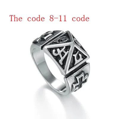 

Outdoor multi-functional ring pyramid ring for protection against wolves can be engraved on men and women's color of titanium