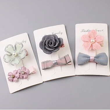 

New arrival Children Hair Pin baby girl's lovely bow knot hairpins BB Clip Side Clips children's flower cosmetics barrettes