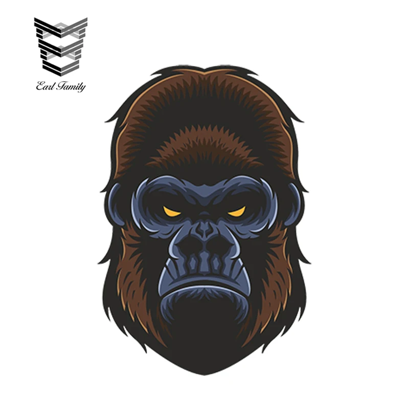 EARLFAMILY автомобильный Стайлинг Gorilla наклейка для автомобиля велосипеда IPad