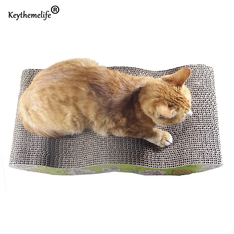 

M-Shaped Corrugated Cat Kitten Scratch Board Pad Scratcher Bed Mat Claws Care Toy Pet Cat Training Toy