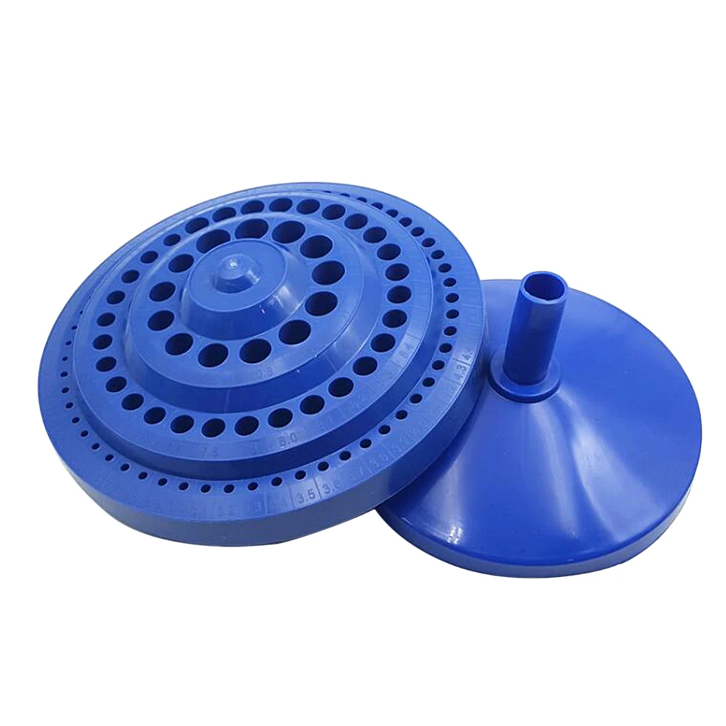 Plastic Round Rotating Drill Bit Storage Case Drill Bit Display Box
