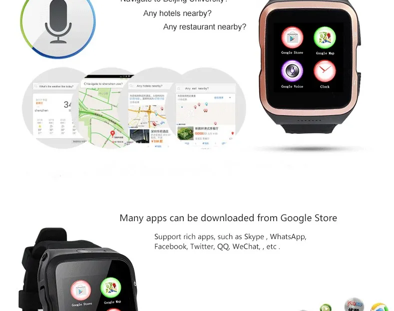 Оригинальное качество четырехъядерный Bluetooth Smartwatch Android 5,1 3g Смарт часы телефон с gps WiFi WCDM 5.0MP камера