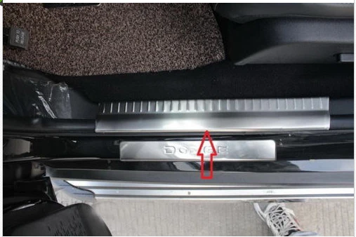 stainless steel inside door sill scuff plate for Dodge Journey 2009 2010 -2013