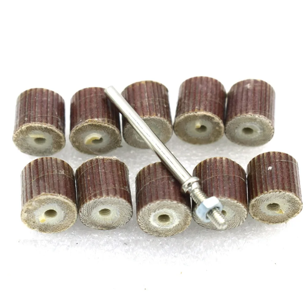 

10PCS/Set 240-Grit 13mm chucking flap wheel Brush Sanding Rotary Tool Dremel Accessories