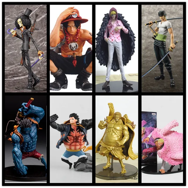 Cheap One Piece Action Figures Ace Nightmare Luffy Doflamingo Zoro Corazon Brook Sengoku Figure One Piece Anime Onepiece-Action-Figure
