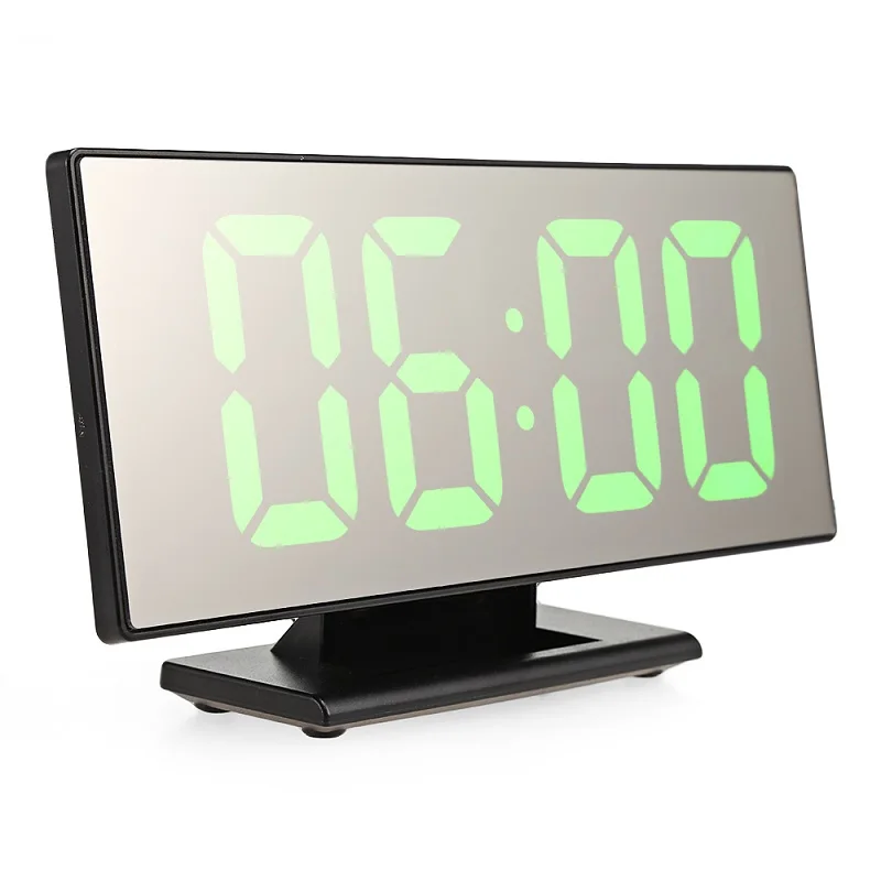  Snooze Display Time Night LCD Light Table Desktop Reloj Despertador USB Cable Digital Alarm Clock L