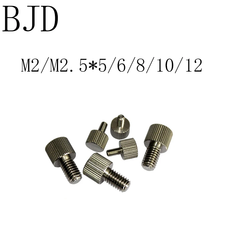 20pcs M2 M2.5 Stainless steel Flat small head thumb screw Hand Tighten
