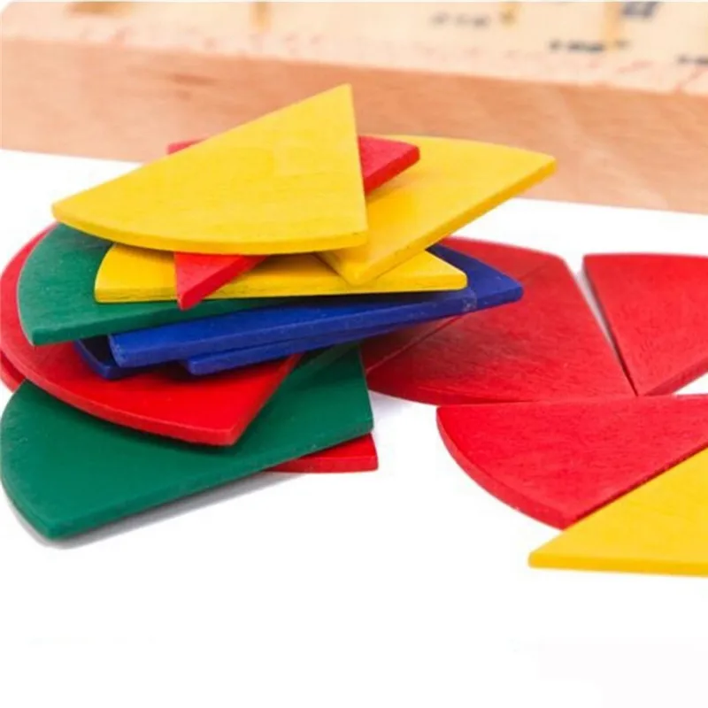 Детские Игрушки для раннего развития, круговой математический разделитель, обучающие доски Монтессори, деревянные игрушки в подарок, математическая игрушка