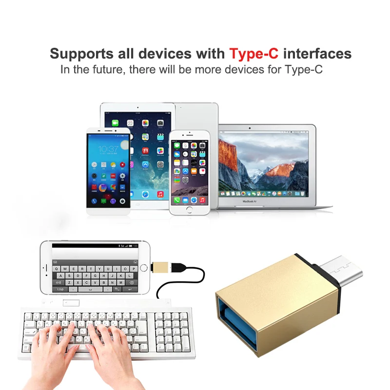 Usb type-C OTG адаптер type-C штекер USB 3,0 Женский USB C OTG адаптер конвертер для Xiaomi 6 Macbook Nexus 5X6 P Google