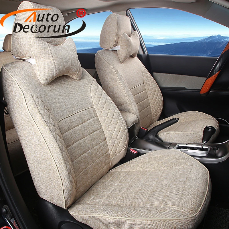 AutoDecorun Custom Linen Cover Seat For Toyota Sienna 2015 Accessories Car Seat Covers Set Cars 