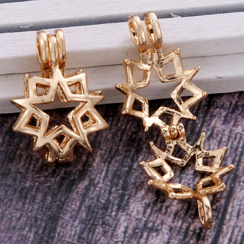 

4pcs/lot 4 colors Lucky star Aroma Diffuser Necklace Perfume Essential Oil Diffuser Aromatherapy Pendant Necklace Pearl cage