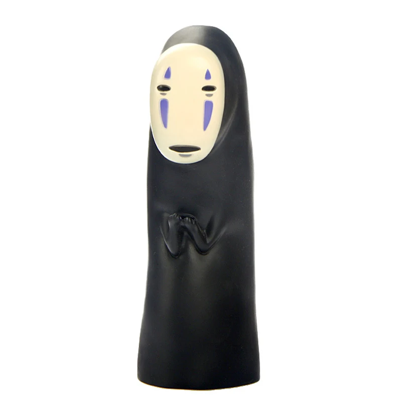  20cm No Face Piggy Bank Studio Ghibli Miyazaki Hayao Spirited Away No Face PVC Action Figure Toy Co