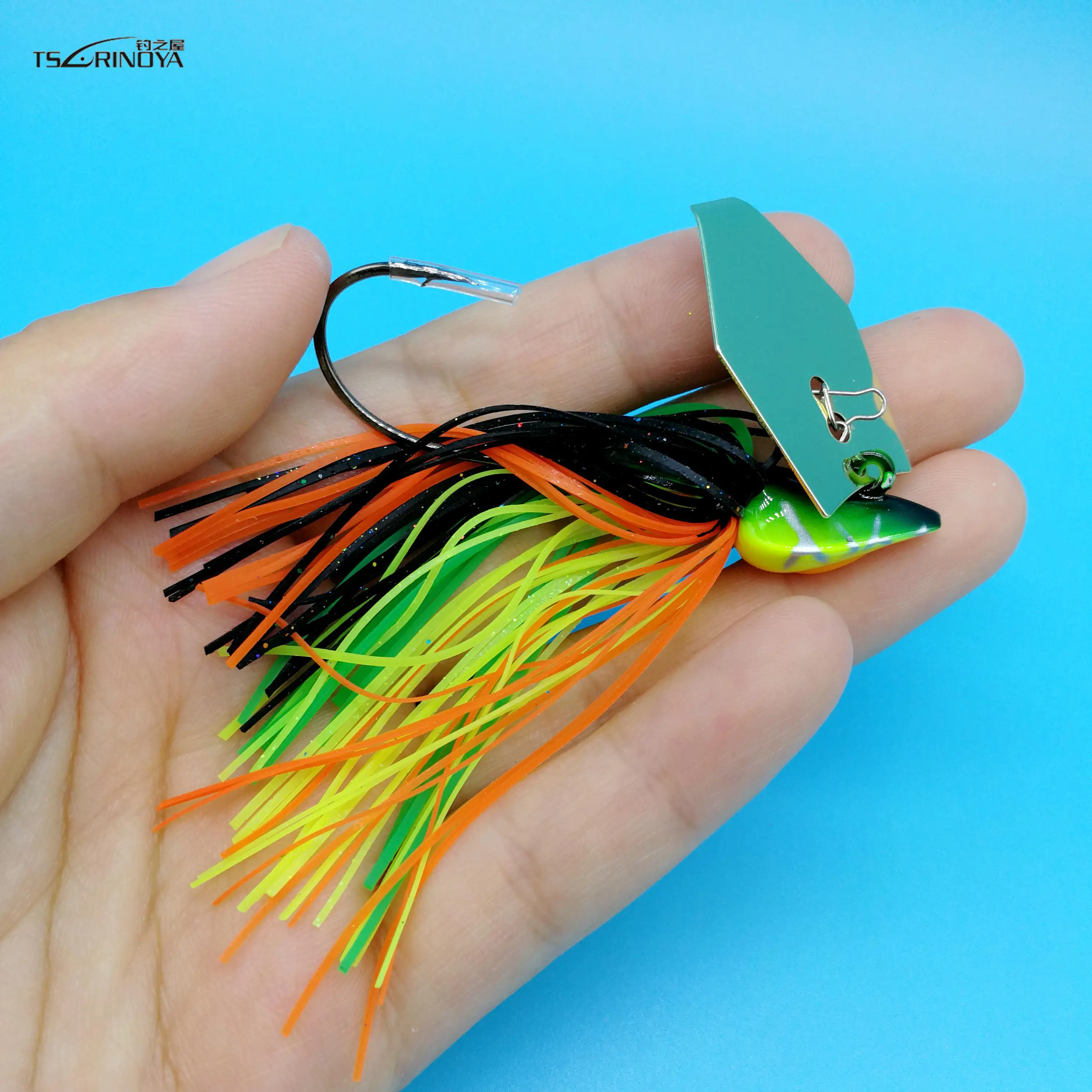  TSURINOYA 5PCS/LOT 2019  BLADED SWIM JIG 11g/14g 5colors Wobbler Metal Jig Bass Soft Lure Lead Hook