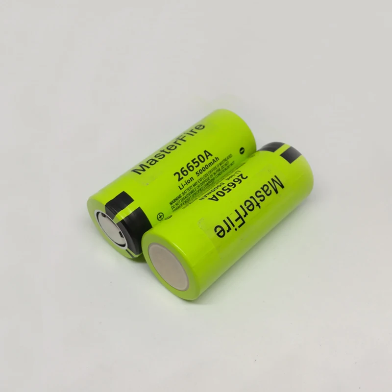 MasterFire для Panasonic 3,7 V 26650A 26650 5000mAh Max 10A разрядка Литиевая Батарея перезаряжаемые батареи