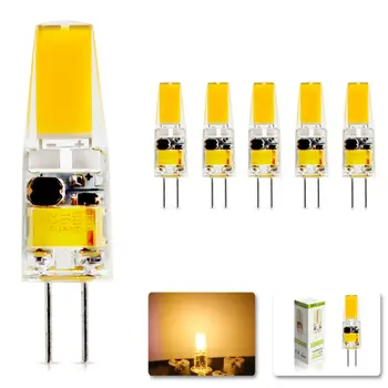 

5Pcs/lot 6W Dimmable Replace halogen lamp light 360 Beam Angle 2017 G4 AC DC 12V Led bulb Lamp SMD luz lampada led