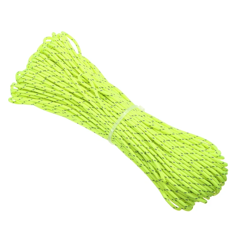 1PC 20 Meters Green Nylon Cord Super Strong Tent Rope Guy Line Camping