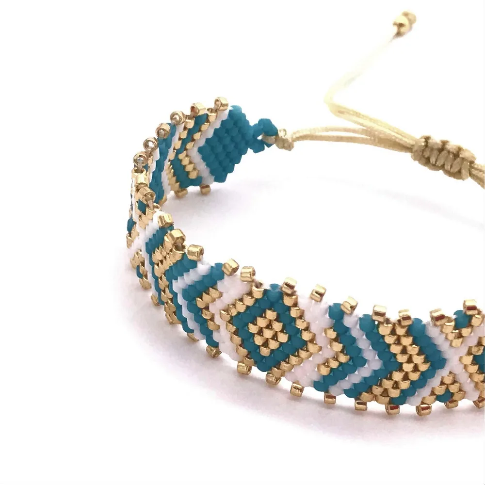Женский браслет Go2boho Pulseras Evil Eye Perles MIYUKI Delica ювелирное изделие ручной работы