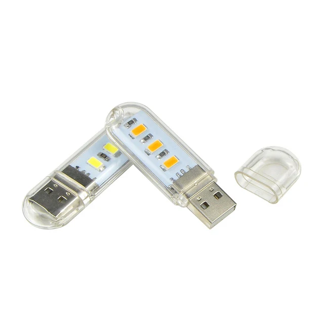 

High Quality Flexible Ultra Bright Mini 3 LEDS USB Light Computer LED Lamp For PC Laptop Computer Convenient for reading