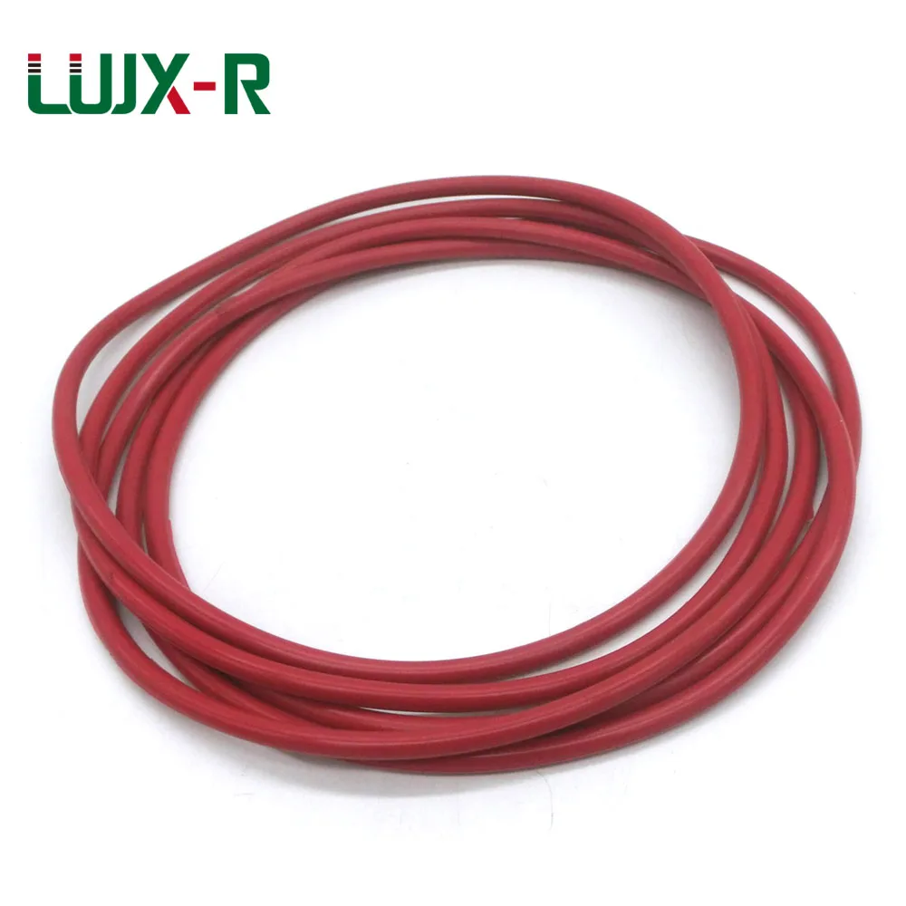 

LUJX-R 6PCS 5.7mm O Ring Seal Red Washer Silicone Gasket Watertightness OD180/185/190/200/205/215/200mm Silicon O-Ring Sealing