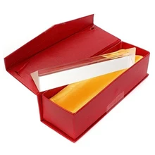 15 cm x 3 cm Del Arco Iris de Cristal Óptico De Tres Triangular Prism Enseñanza de La Física Light Spectrum con Caja de Regalo