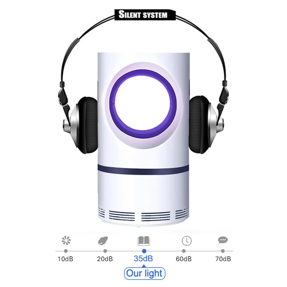 Low-Voltage UV USB Mosquito Killer Lamp Safe Energy-Saving Light Catalysis