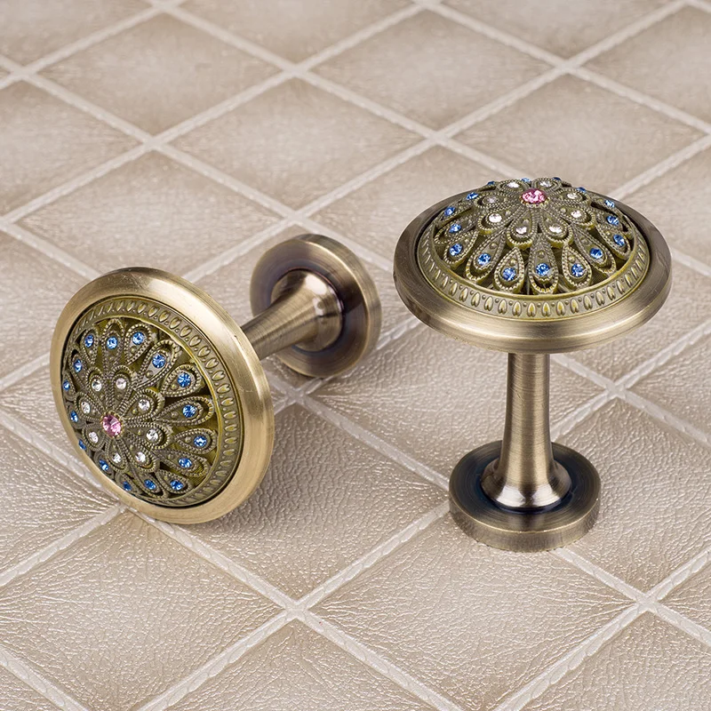 

1pc Luxury Crystal Wall Hooks Bronze Clothes Hanger Wall Decor / Cottage Chic Curtain French Country Hat Coat Hangers