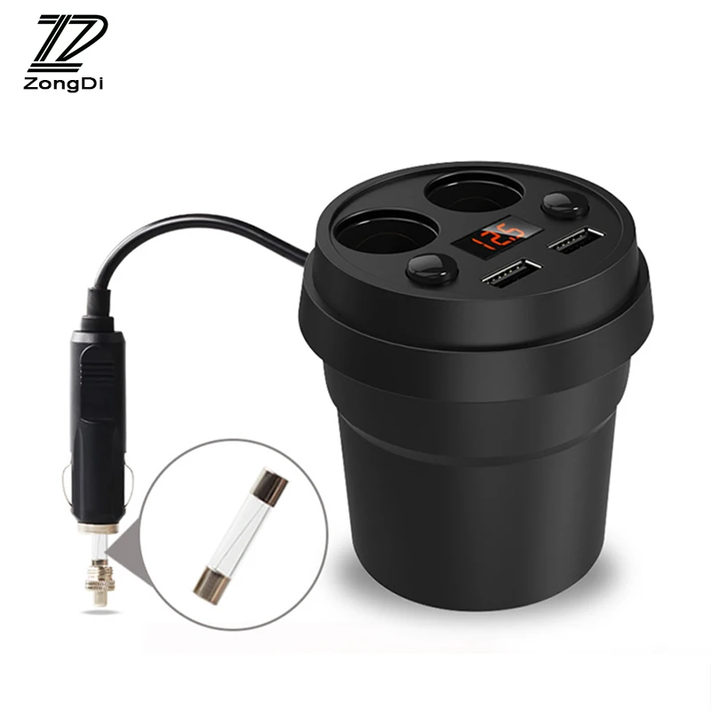 

ZD 3.1A Multi-function Car Styling Charger Cigarette Lighter For Ford Focus 2 3 Fiesta Mondeo Ranger Kuga Seat Leon Ibiza Lexus