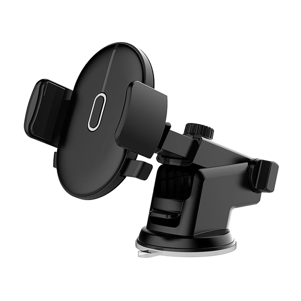 Универсальный автомобильный держатель для телефона 360 градусов вращающиеся присоски тип автомобильный держатель для iPhone samsung просо gps навигационный кронштейн - Цвет: black