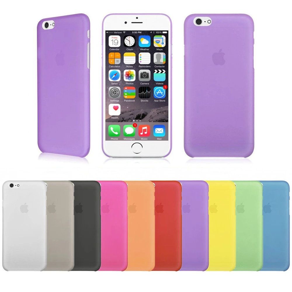 Цветной чехол для телефона iphone 7 plus пластиковый матовый 4 5 5S 5se 5C 6 6S Plus задняя