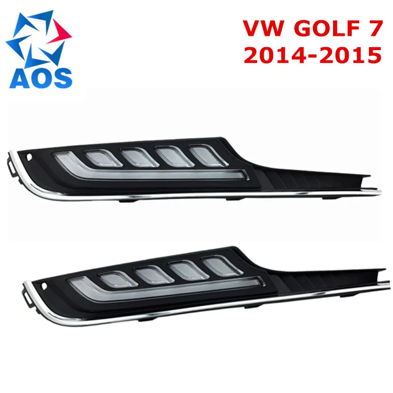 

2PCs/set car styling LED DRL car daylight Waterproof Daytime Running Lights set for VW GOLF 7 2014 2015