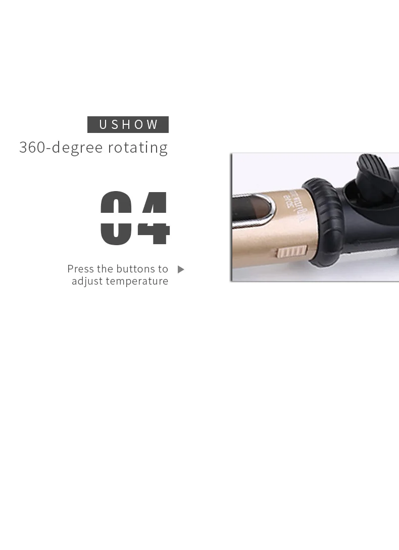 Professional Nano Titanium Automatic Hair Curler Ceramic Wand_voghion.com