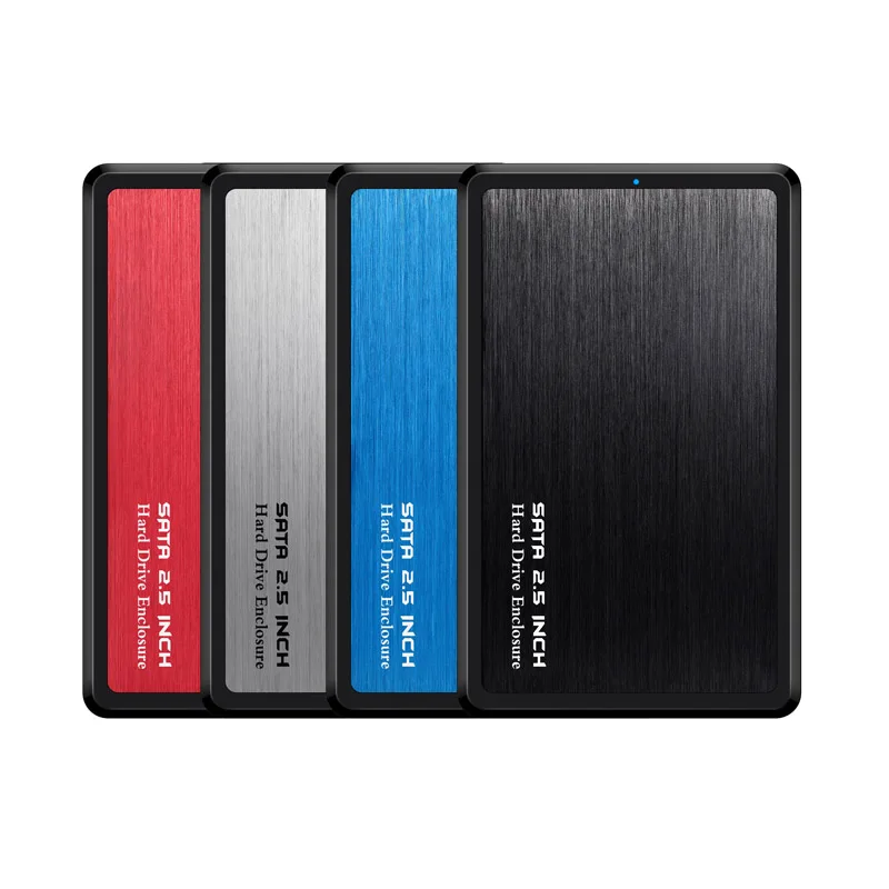 

2.5" USB 3.0 SATA Hd Box HDD Hard Disk Drive External SSD HDD Enclosure metal Case Tool Free 5 Gbps Support 2TB UASP Protocol