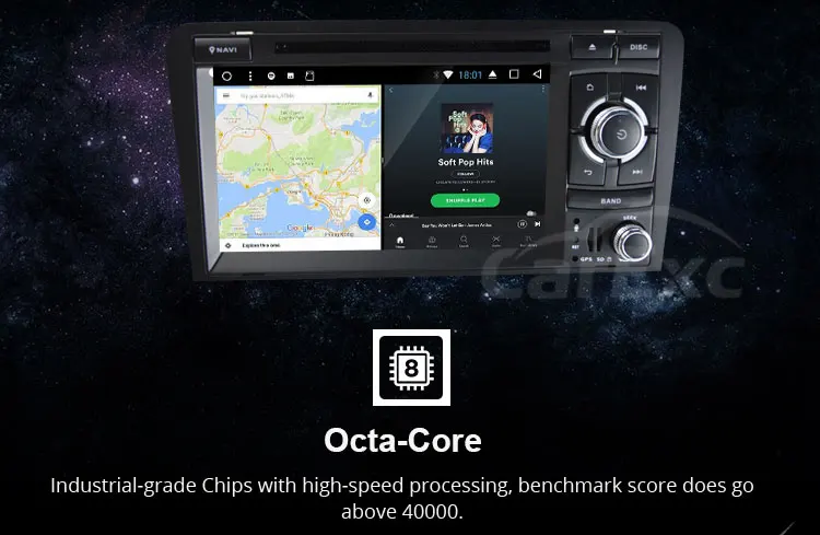 Perfect 7 Inch Android 9.0/9.0 Car DVD Stereo Player for Audi A3/S3(2003-2013) With TPMS/OBD2/DAB+/GPS/WIFI FM GPS Radio Multimedia 14