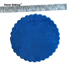 Шаблон отпечатка тиснение Пластиковый валик помадка сахарный декор для тортов Craft Инструменты A349