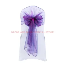 50 шт. лента на стул из органзы свадебный стул колпачок для Chiavari для стула, банкетки декоративный стул для отеля капот золотой розовый красный синий фиолетовый